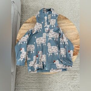 Don’t Grow Up Organic Cotton Zippered Poodle Hoodie